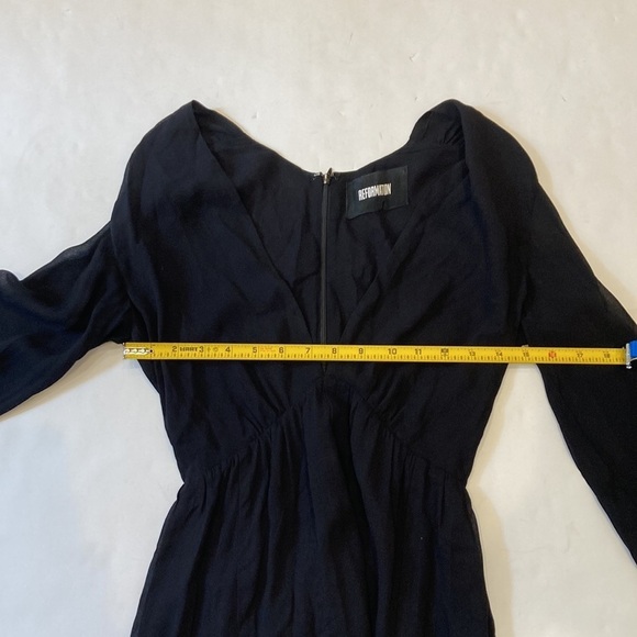 Reformation Black Dress Size 0 - Picture 9 of 10